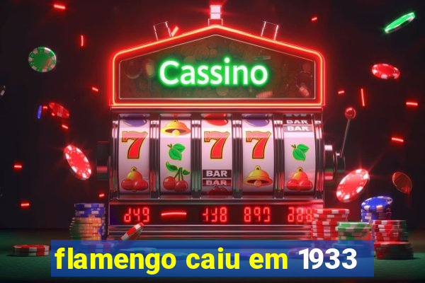 flamengo caiu em 1933